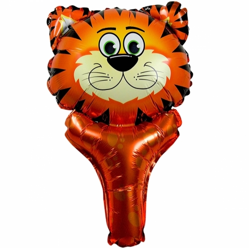 Zvierací fóliový balón s držiakom - Tiger